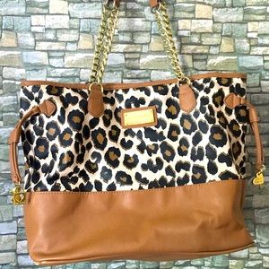 Cheetah Betsey Johnson tote bag